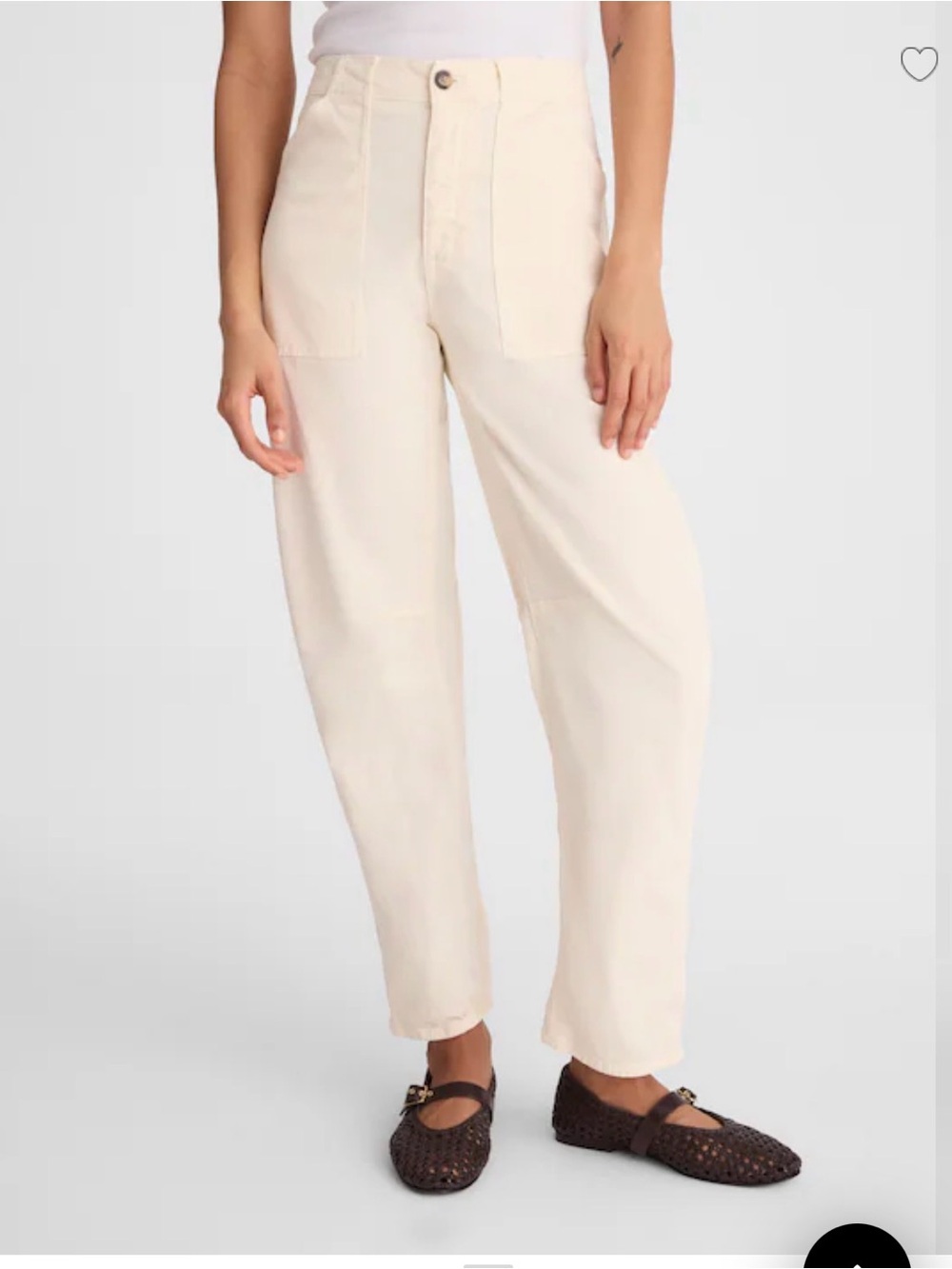 Madewell The Darted Utility Straight Pants Stone/Parchment/Ligh (close to gray)